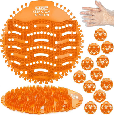 Urinal Screen Deodorizer (12 Pack) Odor Protection for Toilets in Office, School