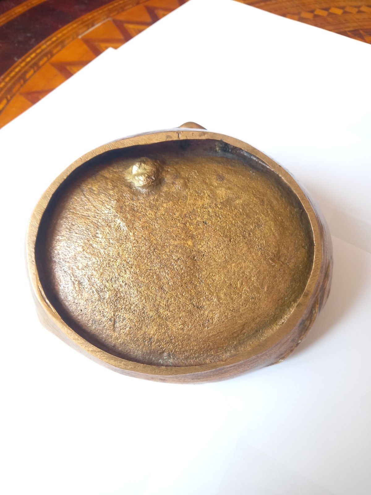 Jugendstil Cast Bronze Berndorf Nude Dish Signed O.Silber 1900s