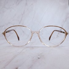 Silhouette SPX M 1869 6050 Clear Amber Oval Eyeglass Frames Austria 54-14-130