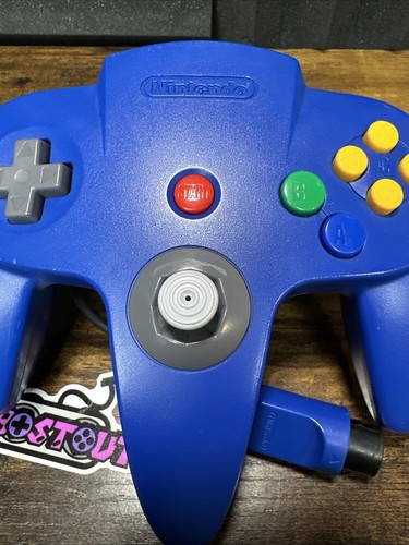 Blue N64 Controller (NUS-005) Nintendo - Cleaned Tested Tight Rebuilt Joystick⭐ - Picture 4 of 18