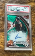 2024 Bowmans Best Teal Refractor Auto #B24BE Bryce Eldridge 15/15 PSA 10 #S5643