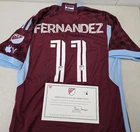 Colorado Rapids OMIR FERNANDEZ Signed Match Used Soccer Jersey 2024 Season MAR