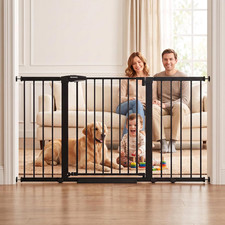 29.7-57" Extra Wide Baby Gate,Dog Gate Indoor for Doorways  Stairs  No Drillin
