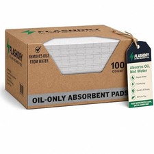 FlashDry Oil Absorbent Pads Fast-absorbing Oil-based Fluid 17.5 13.5 100-Count