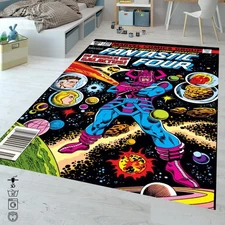 Fantastic Rug, Cartoon Rug, Comic Cover-Comics-Magazine Cover-Comic Book, Super 