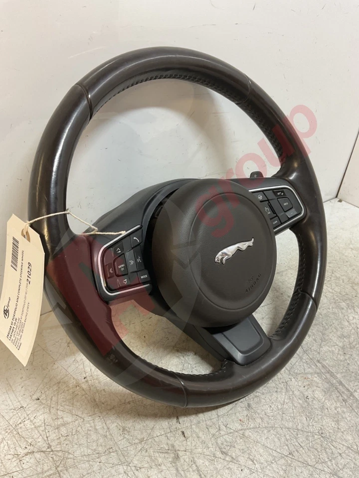 JAGUAR XF PORTFOLIO MK2 COMPLETE STEERING WHEEL LEATHER 15-20 GX73-04B13-AE - Image 2 of 4