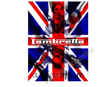 MODS LAMBRETTA WAY OF LIFE ROLLER RETRO LOOK BLECHSCHILD PLAKETTE A6 A5 A4