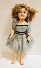 Vintage Ideal Shirley Temple Doll Vinyl Blue Dress READ DESCRIPTION 