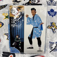Demon Slayer Blue Training Robe Spirit Halloween Adult S/M