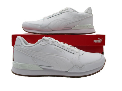 Puma ST Runner V3 L Shoes Mens Size 11 White Gum Sneakers SoftFoam+ 384855-05