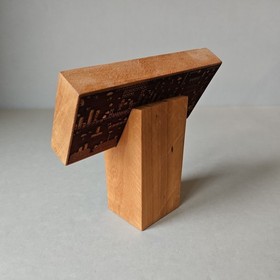 Spitfire Labs NY Nes Controller Wooden Laser Engraved Super Mario Bros 2. +stand