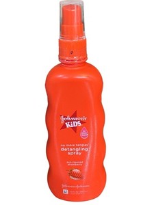 Johnson's Kids NO MORE TANGLES Detangling Spray Sun Ripened Strawberry 10 Fl Oz