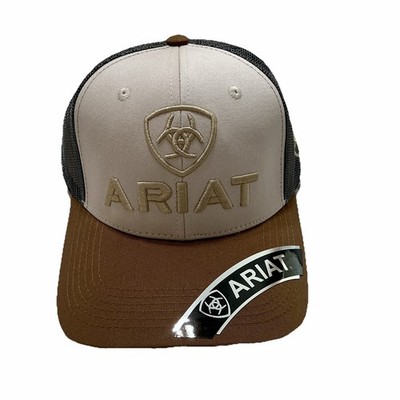 Ariat Mens B-Fit Shield Logo  Mesh Back Snapback Cap Hat