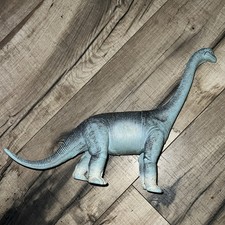 Vintage 1986 Dormei Dor Mei Gray Brachiosaurus Plastic Dinosaur Figurine Toy 10  