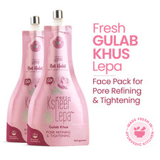 Nat Habit Gulab Khus Ksheer Lepa, Clay Face Mask for Pore Refining (80g)