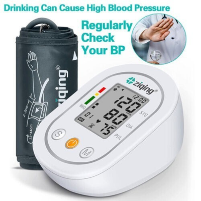 #ad #ad ZIQING Blood Pressure Monitor Upper Arm BP Machine Heart Rate Monitor NEW $13.64