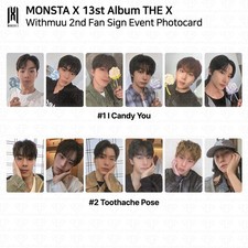 MONSTA X The 13th Mini Album THE X Withmuu 2nd Fan Sign Event Photocard KPOP