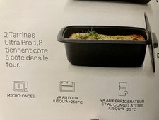 TERRINE ULTRA PRO  1.8 L ET LE LIVRE RECETTES  TUPPERWARE NEUF