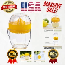 Design Lemon Squeezer - Ergonomic Citrus Juicer with 1/2 Cup Capacity