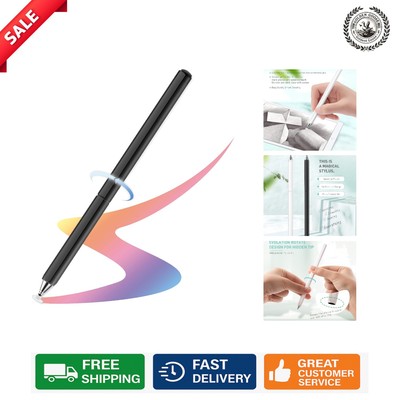 Ergonomic Touch Screen Stylus with Precision Disc Tip & Leather Case Included