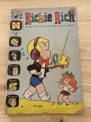 RICHIE RICH #121, #19, #3 Assortment - Lot Of Three. Harvey Comics.