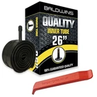 Baldwins 26 x 1.95 Schrader Car Valve Bike Cycle Inner Tube + FREE TYRE LEVER
