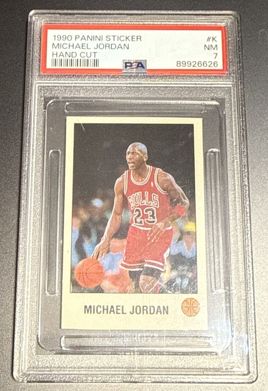 1990-91 Panini  Michael Jordan #K PSA 7 NM