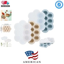 Effortless Baby Food Preparation - 2 Pack Silicone Freezer Tray, Dishwasher Safe