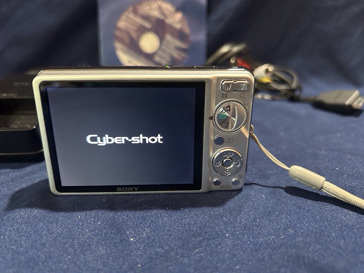 Sony CyberShot DSC-W200-SILVER-12.1 MP-Digital Camera-SD Card