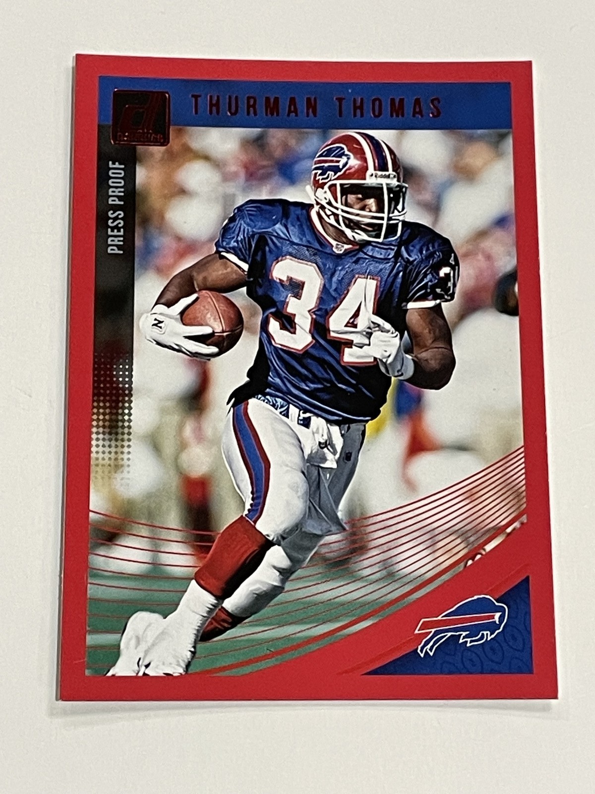 2018 Donruss Football Press Proof Red #32 - Thurman Thomas - Buffalo Bills