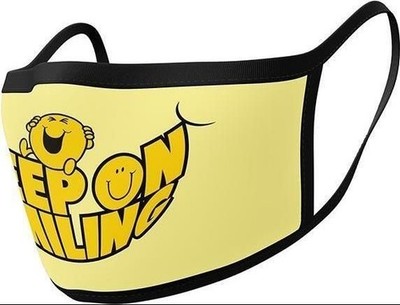 Gadget - Mr Men: Pyramid - Mr Happy Face Covering (Mascherina Protettiva) -D- Py