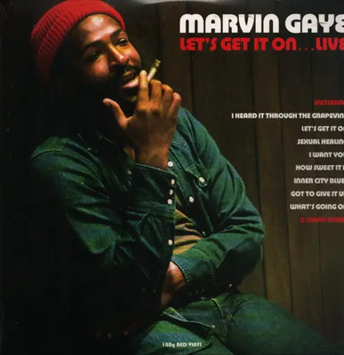 2xLP Marvin Gaye Lets Get It On Live 180 GR./ RED VINYL NEW OVP Notnow