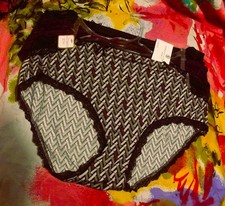 3 NEW ADRIENNE VITTADINI 9112P PLUS SIZE MF LACE TRIM HIPSTER PANTIES 1X