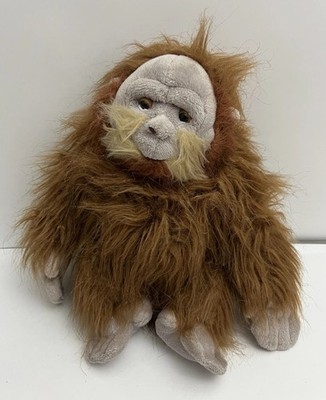 GANZ Webkinz Orangutan Plush HM417 Monkey Ape Stuffed Animal Toy NO Code Scruffy