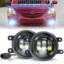 Pair Of Fog Lights Driving Lamps Fit Toyota Yaris Hatchback 24 Door 2009-2014