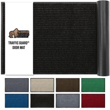 GORILLA GRIP Waterproof Traffic Guard Door Mat, 72x48, Heavy Duty Entryway Ma...