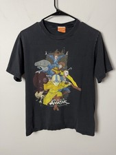 Nickelodeon Avatar The Last Airbender 2007 Youth M Black Shirt Vintage Y2K