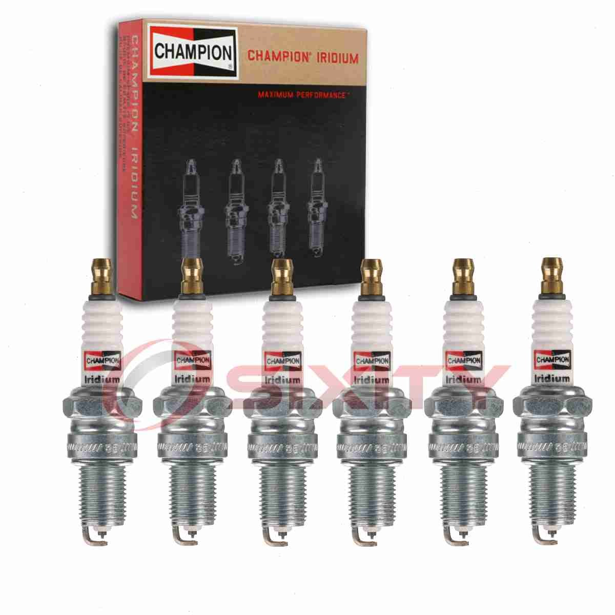 6 pc Champion Iridium Spark Plugs for 1969-1973 Mercedes-Benz 250C 2.8L L6 rp