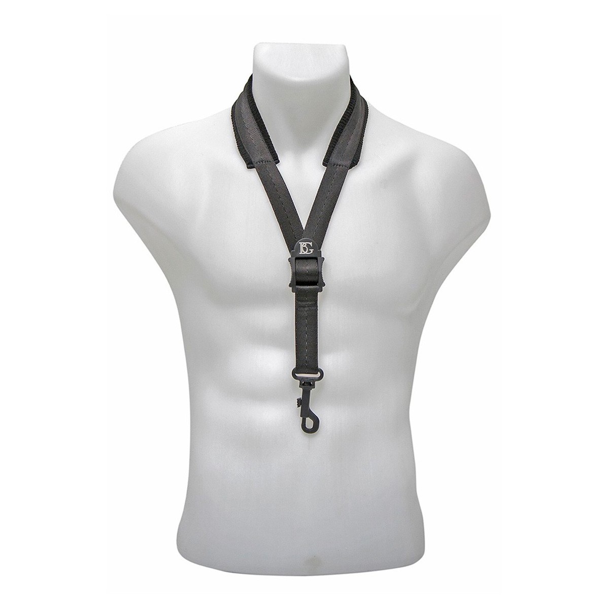 BG X-Large Deluxe S14SH Saxophone Strap / Sling - Black, with Neckpad