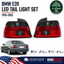 Led Tail Light Set For Bmw E39 5 Series 1996-2003 Dark Smoked Left Right