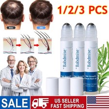 1/2/3PC Bodywise Hair Growth Serum Roll-On 25ml - 3 Rosemary, Reduces Hair Fall