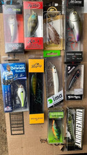 LOTE 10 Piezas Surtido Pesca de Lubina Agua Dulce Cebo Manivela Cebo SHAD Crawdad Japón