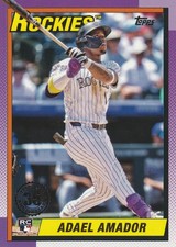 2025 Topps Series 1 - 1990 Topps Baseball Adael Amador #T90-83 (RC) ROCKIES