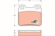 TRW Bremsbelagsatz Scheibenbremse COTEC GDB952 für T92 OPEL KADETT J89 CC SAAB 2