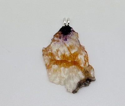 Sterling Silber Castleton Blue John Scheibe Präparat Anhänger