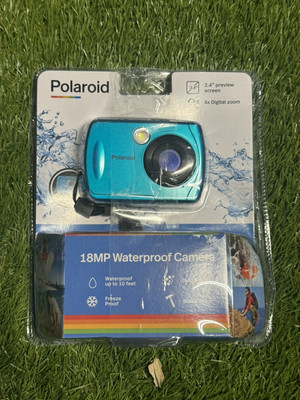 POLAROID Waterproof 18MP Digital Portable Handheld Action Camera - Teal