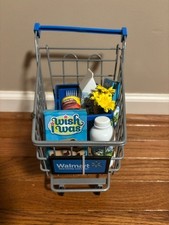 "My Life As" Walmart Mini Shopping Cart Hand Basket with Mini Groceries