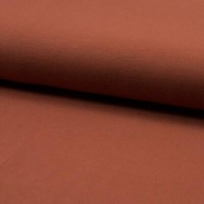 Plain Bamboo Jersey Fabric Material - TERRACOTTA