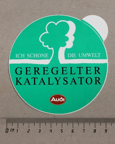 Aufkleber/Sticker Audi Geregelter Katalysator