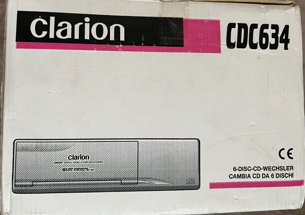 Clarion CDC634 Auto 6 CD Disk Changer. Complete Kit in Original